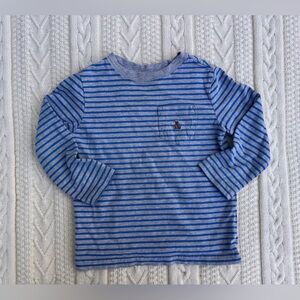 GAP Blue and Gray Striped Tee (2 years)